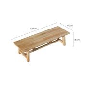 Titan Outdoor Teak Dining Table 300cm gallery detail image