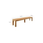 Ankola Teak Outdoor Bench 220cm gallery detail image
