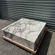 Square Coffee Table - Milky Blue Marble | Natural Stone Co. gallery detail image