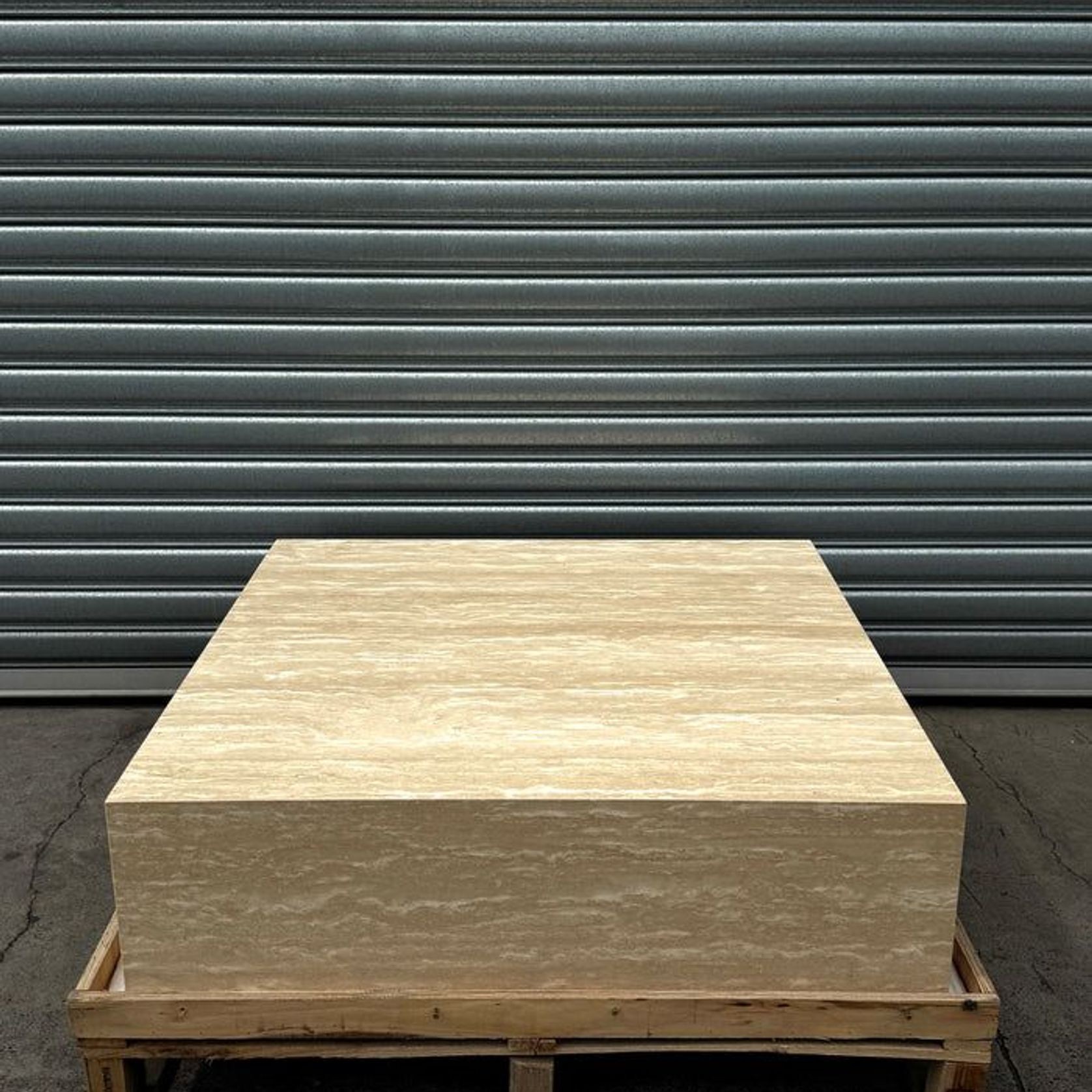 Square Coffee Table - Veincut Travertine | Natural Stone Co. gallery detail image