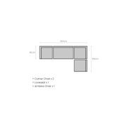 Newport Teak Outdoor Corner Chair gallery detail image