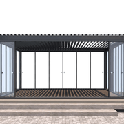 Glass Sliding Door For Tasman Wall Mounted Pergola gallery detail image