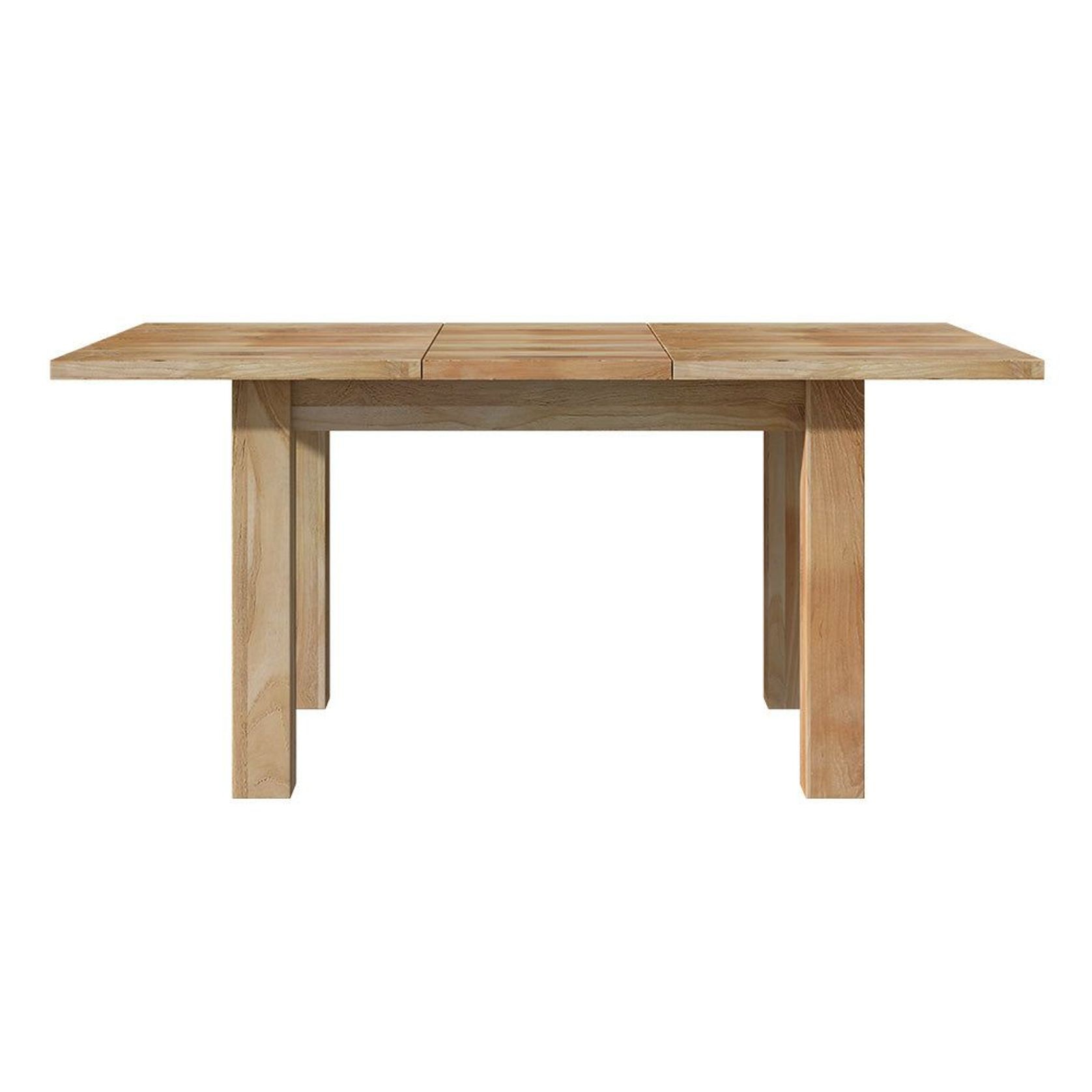 Stretch Outdoor Teak Dining Extension Table 120-160 X 100cm gallery detail image