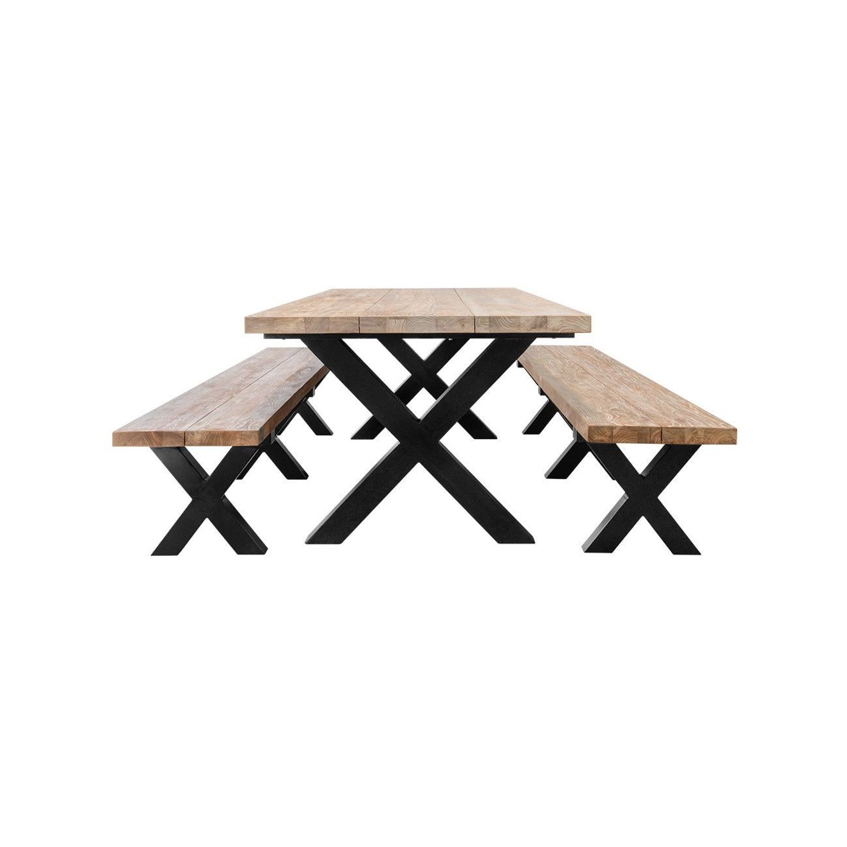 Fortico X-leg Teak Table 280cm gallery detail image