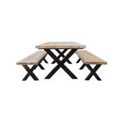 Fortico X-leg Teak Table 280cm gallery detail image