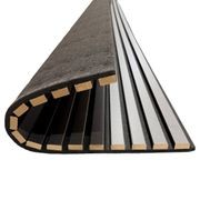 WOODFLEX Flexible Acoustic Wood Slat Wall Panel - Black Coated - 3000mm x 600mm gallery detail image
