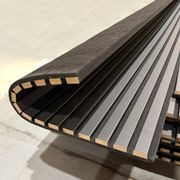 WOODFLEX Flexible Acoustic Wood Slat Wall Panel - Black Coated - 3000mm x 600mm gallery detail image