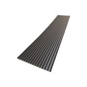 WOODFLEX Flexible Acoustic Wood Slat Wall Panel - Black Coated - 3000mm x 600mm gallery detail image