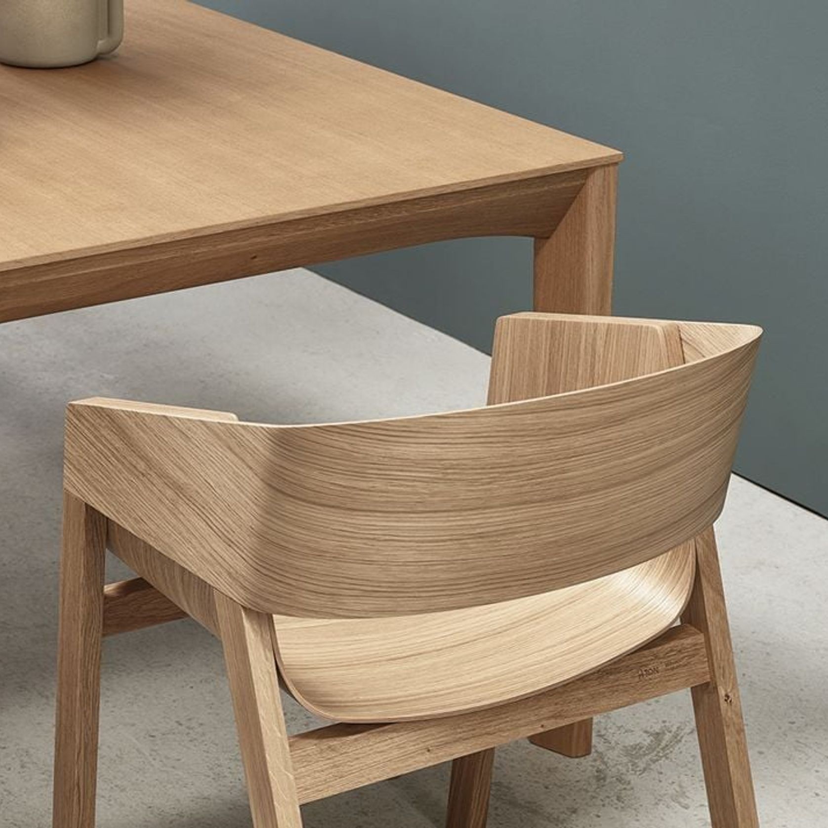 Lasu Dining Table - Natural Oak - by TON gallery detail image