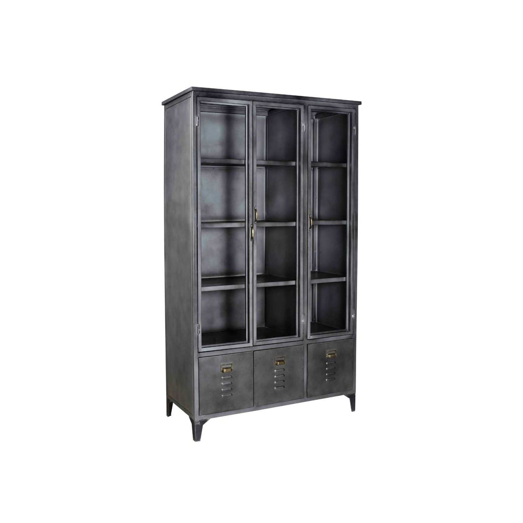 Industrial Iron Display Cabinet - Large gallery detail image