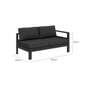 Sandpiper 2.0 Outdoor Sectional Left Arm Loveseat gallery detail image