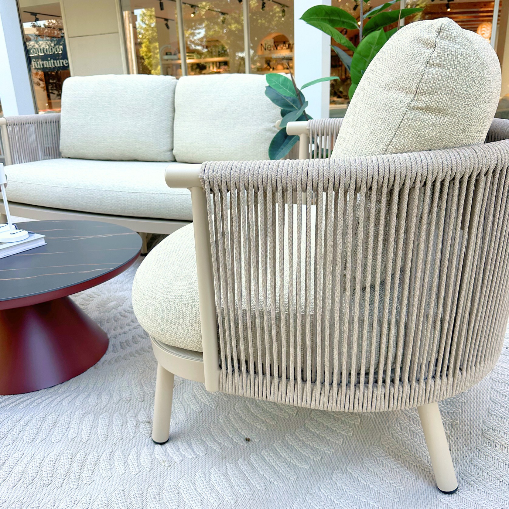 Chloe Outdoor 2-Seater Sofa- Beige gallery detail image