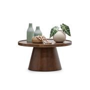 Adan Round Tray Coffee Table | Walnut gallery detail image