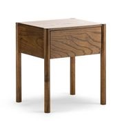 Zyler 1 Drawer Bedside Table | Dark Ash gallery detail image