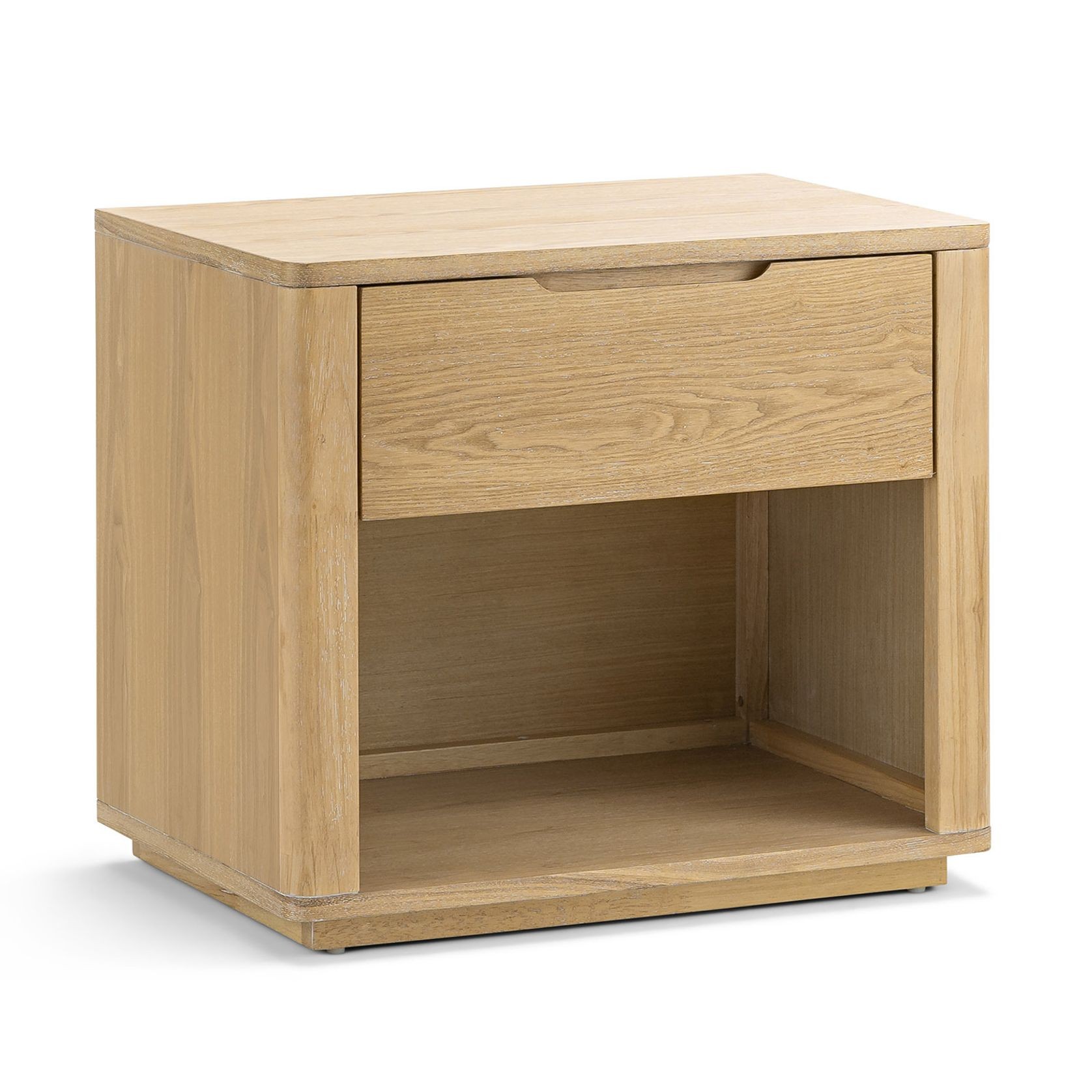 Marcus 1 Drawer Bedside Table | Natural Ash gallery detail image