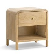 Riley 1 Drawer Bedside Table | Natural Ash gallery detail image