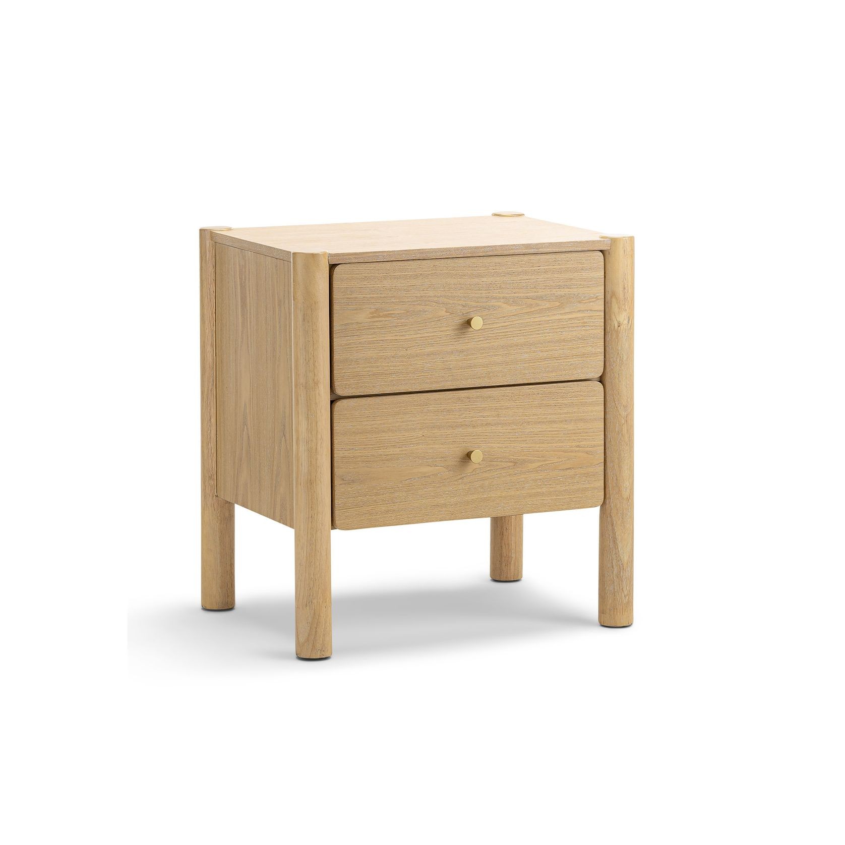 Levi 1 Drawer Bedside Table | Natural Ash gallery detail image