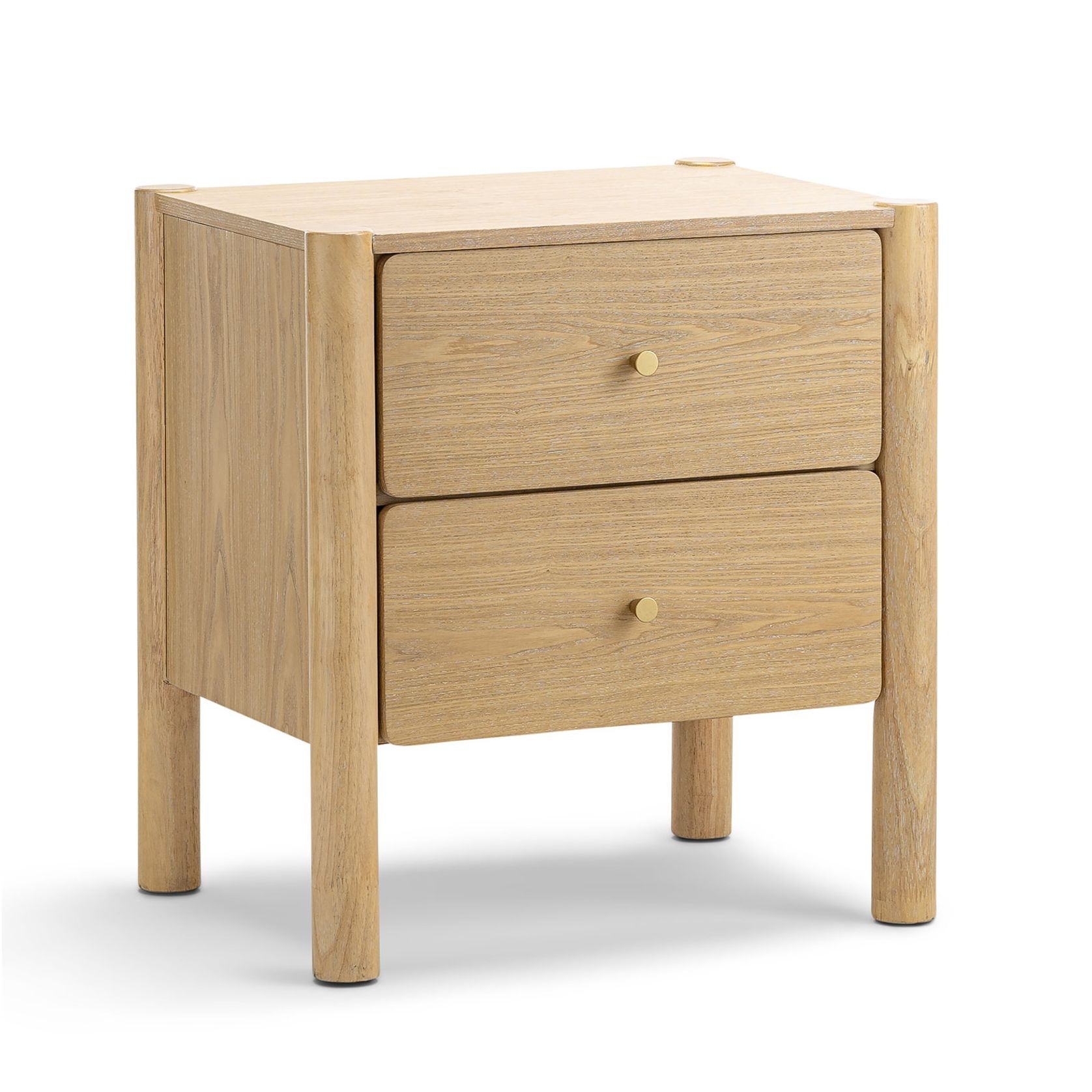 Levi 1 Drawer Bedside Table | Natural Ash gallery detail image