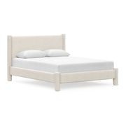 Liora Four Post Queen Bed Frame | Cream Boucle gallery detail image
