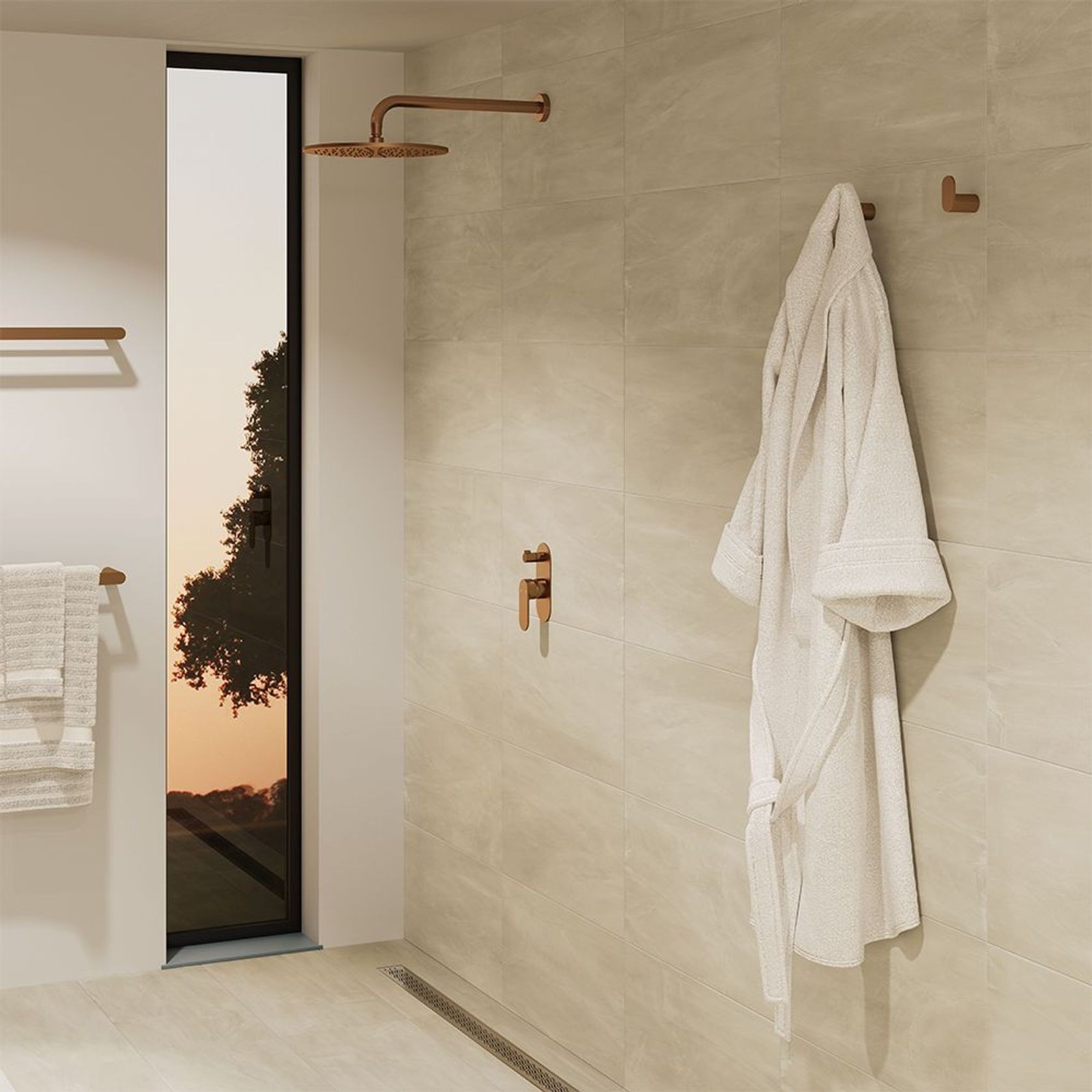 Empire Slim Shower Arm Set gallery detail image