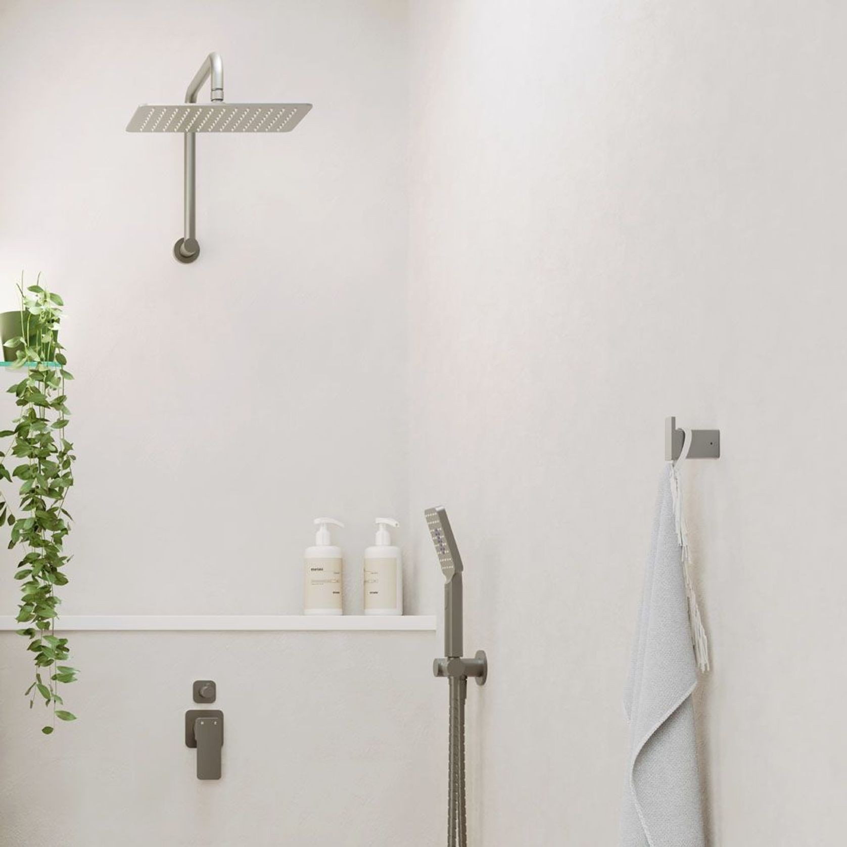 Tono Gooseneck Shower Arm Set gallery detail image