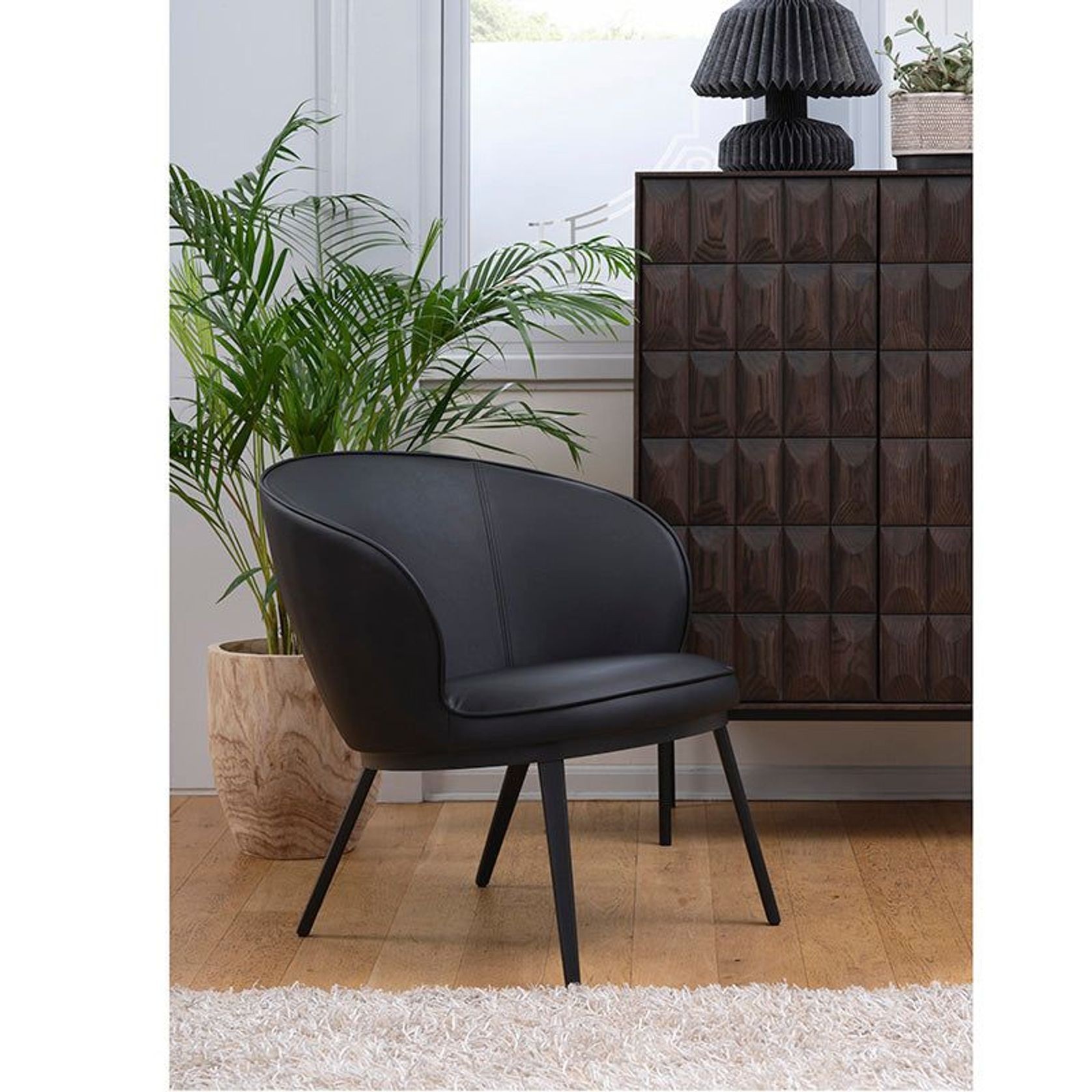 GAIN Lounge Chair - Black gallery detail image