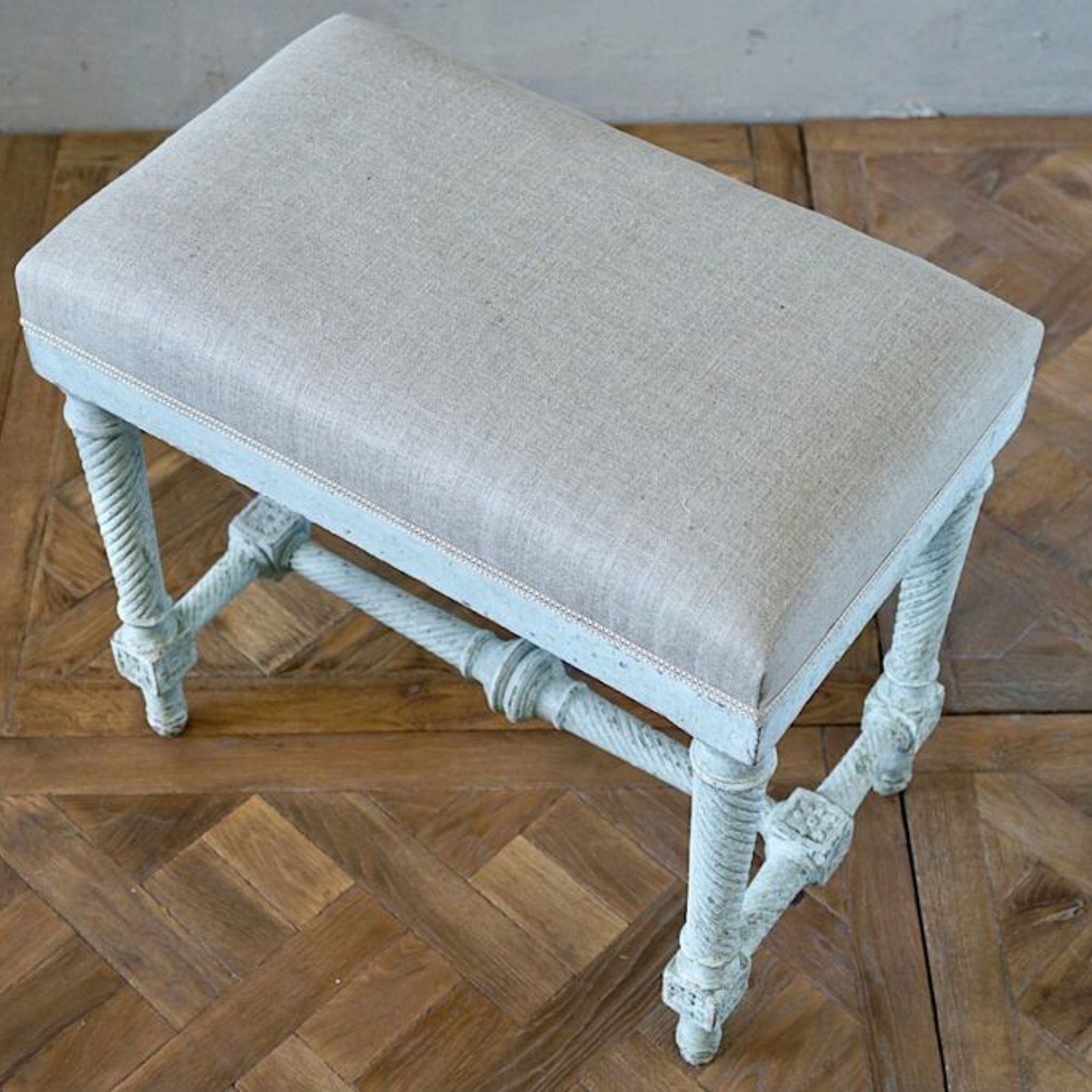 French Directoire Painted Stool gallery detail image