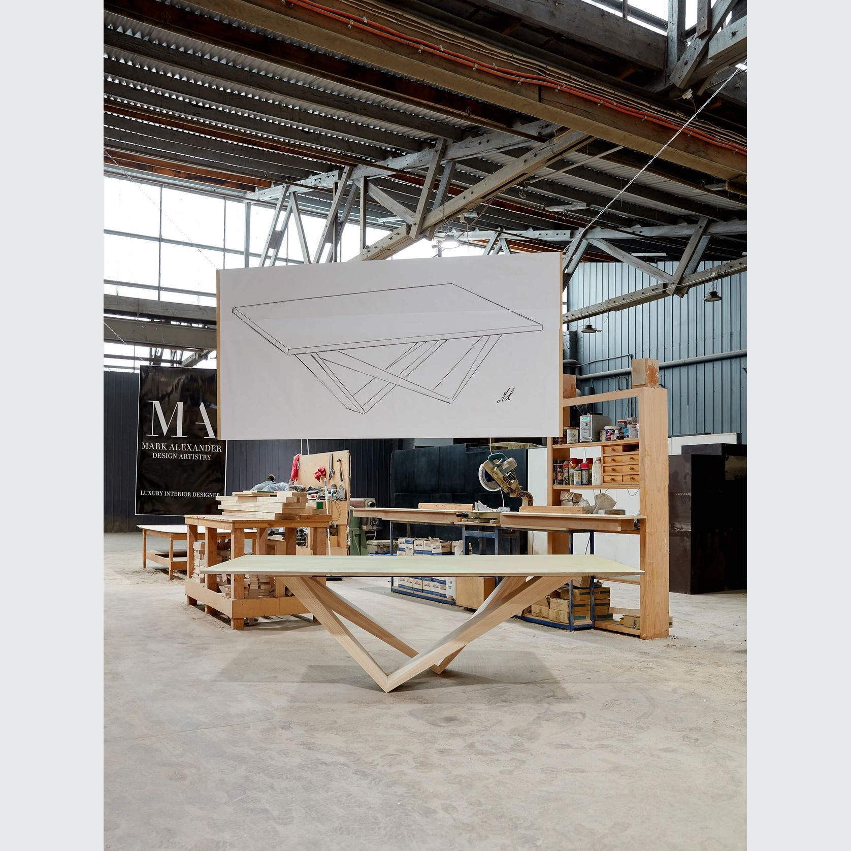 Abstract Dining Table gallery detail image