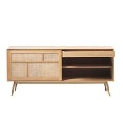BARRALI Sideboard Buffet 180cm - Natural & Rattan gallery detail image