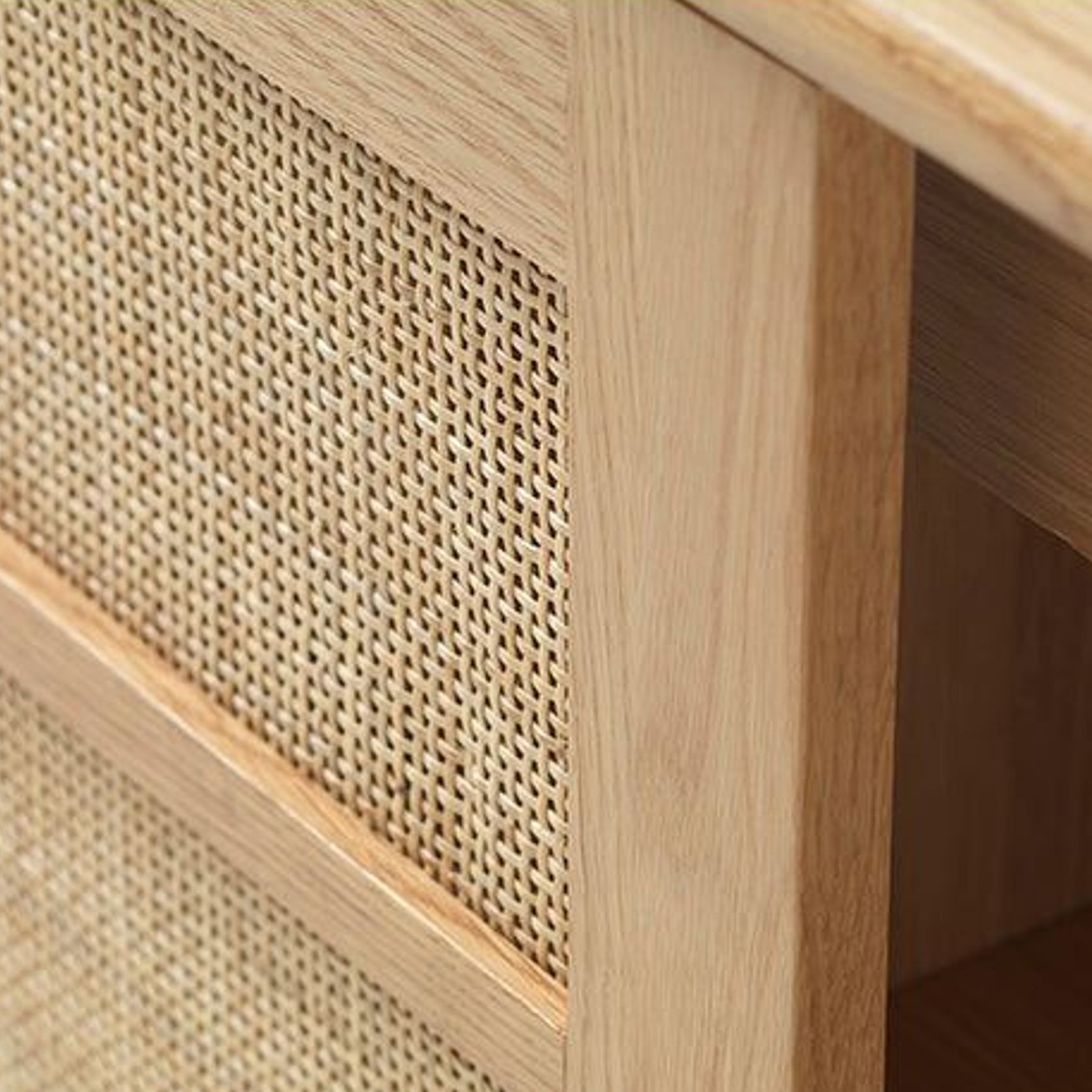 BARRALI Sideboard Buffet 180cm - Natural & Rattan gallery detail image
