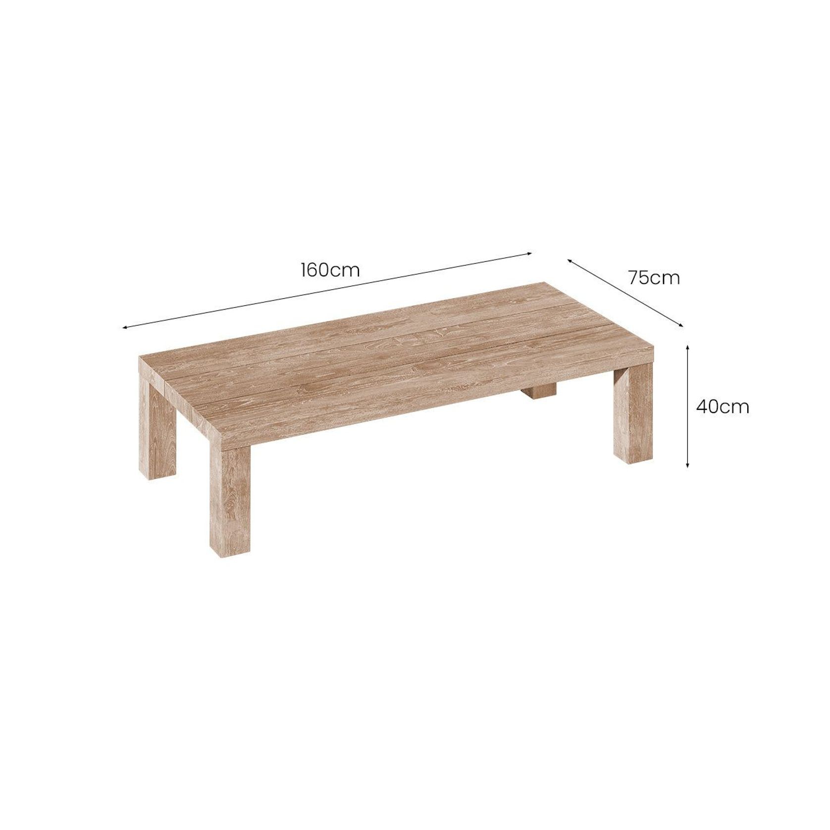 Cardrona Teak Outdoor Coffee Table gallery detail image