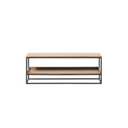 RIVOLI Bench 120cm - Natural Oak / Black gallery detail image