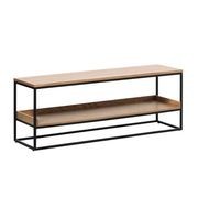 RIVOLI Bench 120cm - Natural Oak / Black gallery detail image