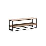 RIVOLI Bench 120cm - Natural Oak / Black gallery detail image