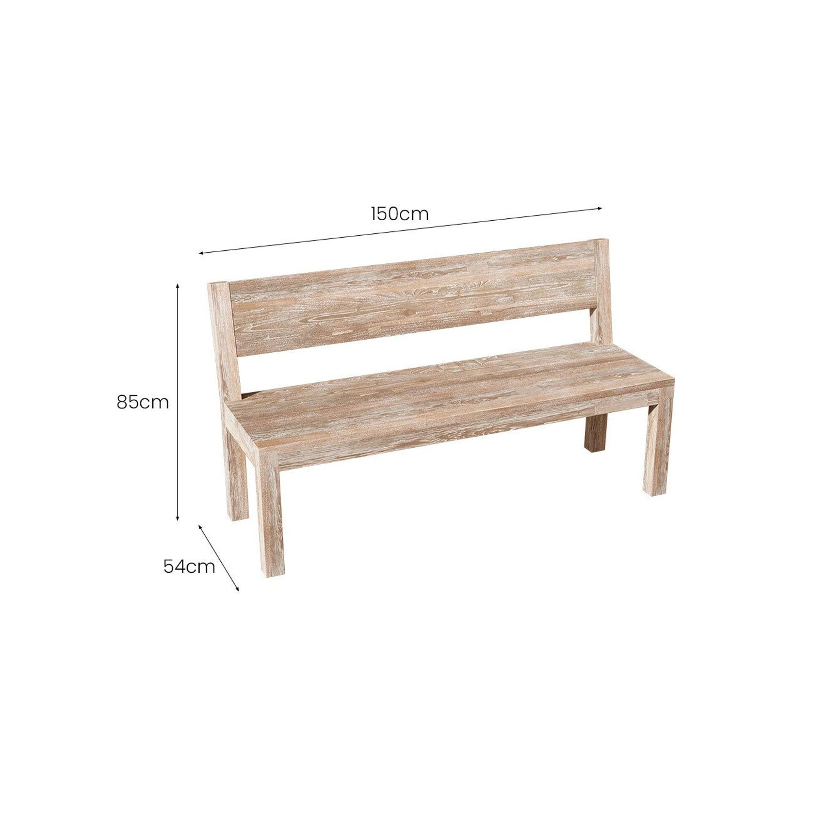 Palm Garden Bench 150cm gallery detail image