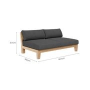 Newport Teak Outdoor Sofa L Sectional - 5 Seat gallery detail image