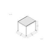 Baltic Manual Freestanding Louvre Roof Aluminium Pergola gallery detail image