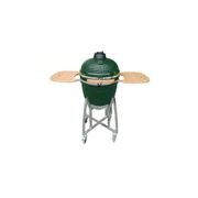 21-Inch Kamado Ceramic Charcoal Grill With Silver Rolling Cart gallery detail image