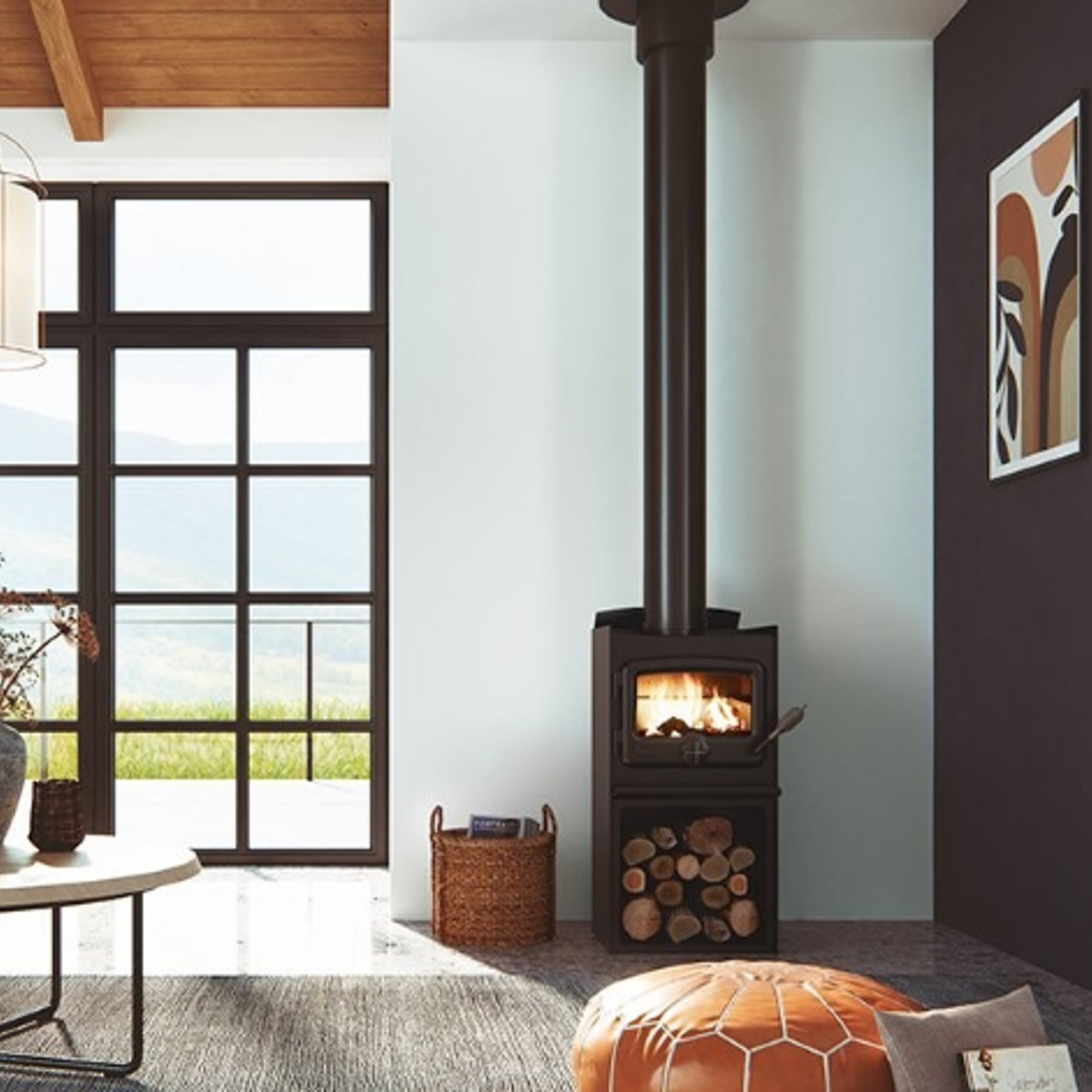 Nectre N15 Woodstacker Fireplace gallery detail image