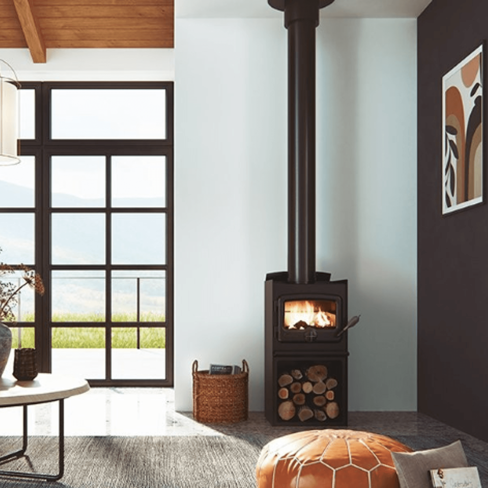 Nectre N15 Woodstacker Fireplace gallery detail image
