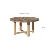 Oasis Teak Round Dining Table 150cm gallery detail image