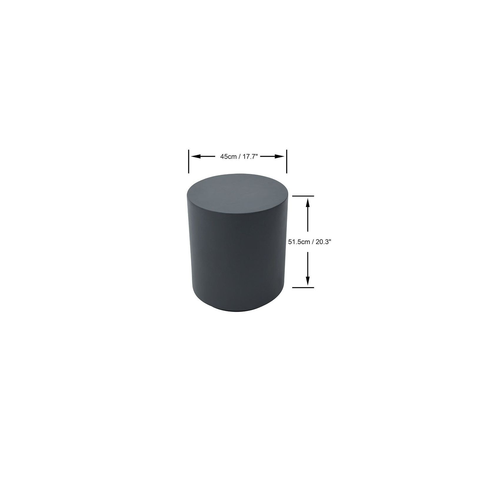 Rome Side Table Slate Black gallery detail image