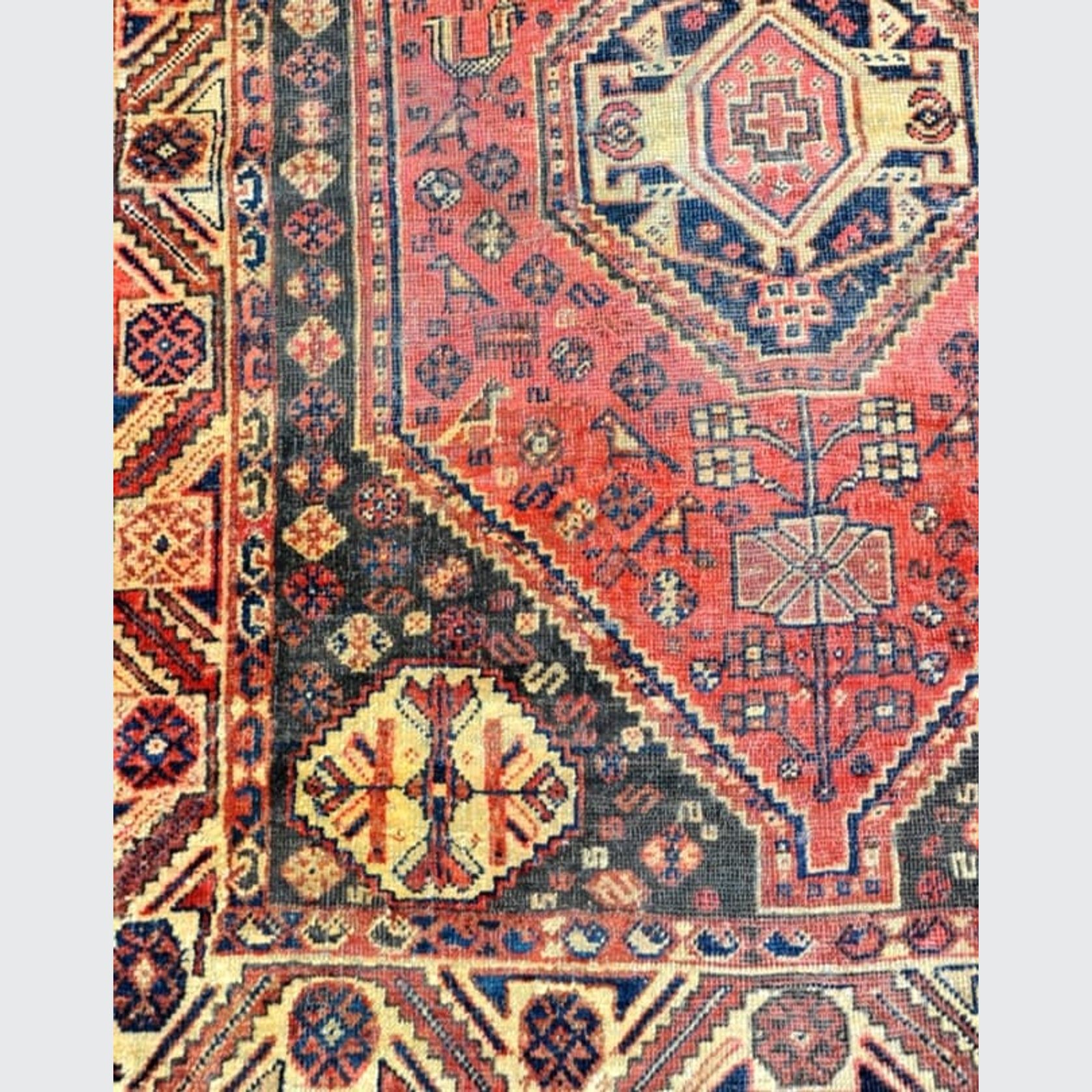 Vintage Qashqai Rug 150x120cm gallery detail image