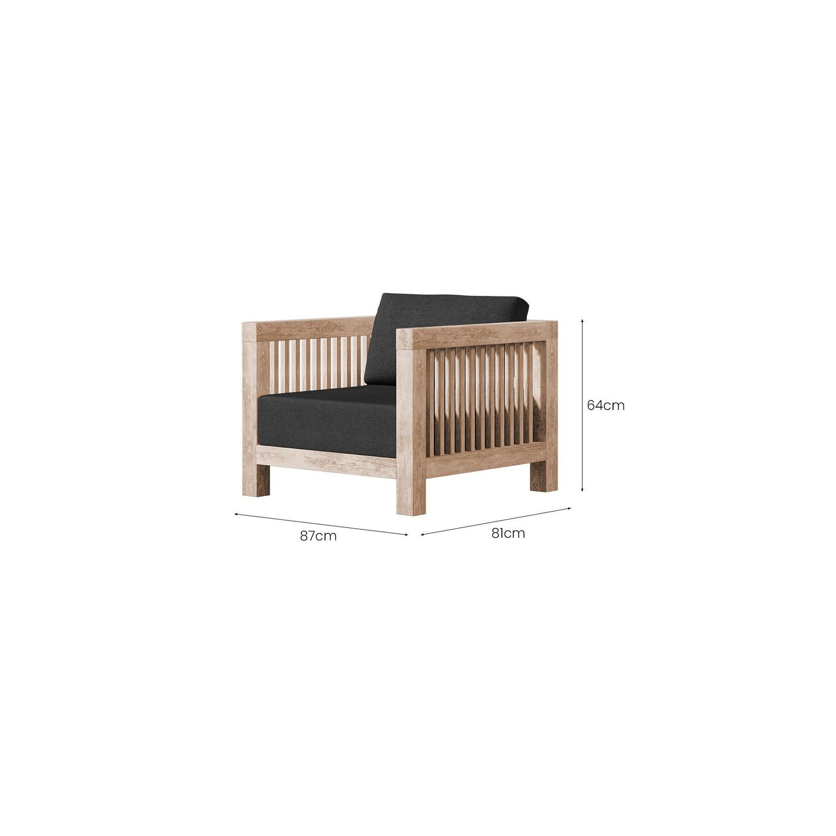 Cardrona Teak Club Chair gallery detail image