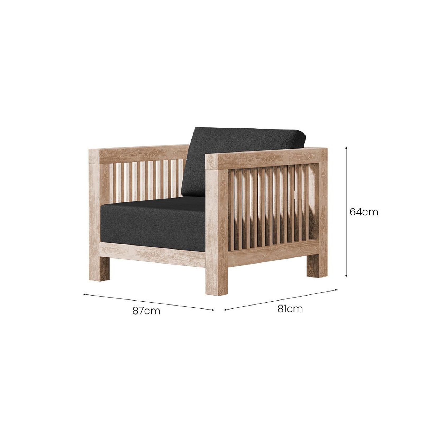 Cardrona Teak Club Chair gallery detail image