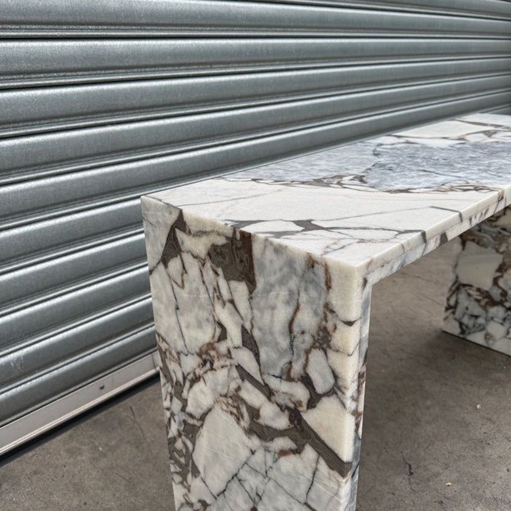 Waterfall Hallway Console - Milky Blue | Natural Stone Co. gallery detail image
