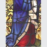Antique Stained Glass Panel Of the Virgin Mary gallery detail image