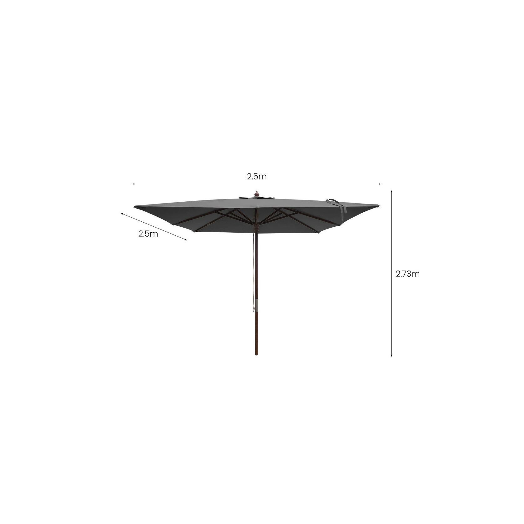 Amazon 2.5m Square Market Umbrella gallery detail image