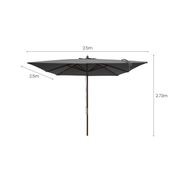 Amazon 2.5m Square Market Umbrella gallery detail image