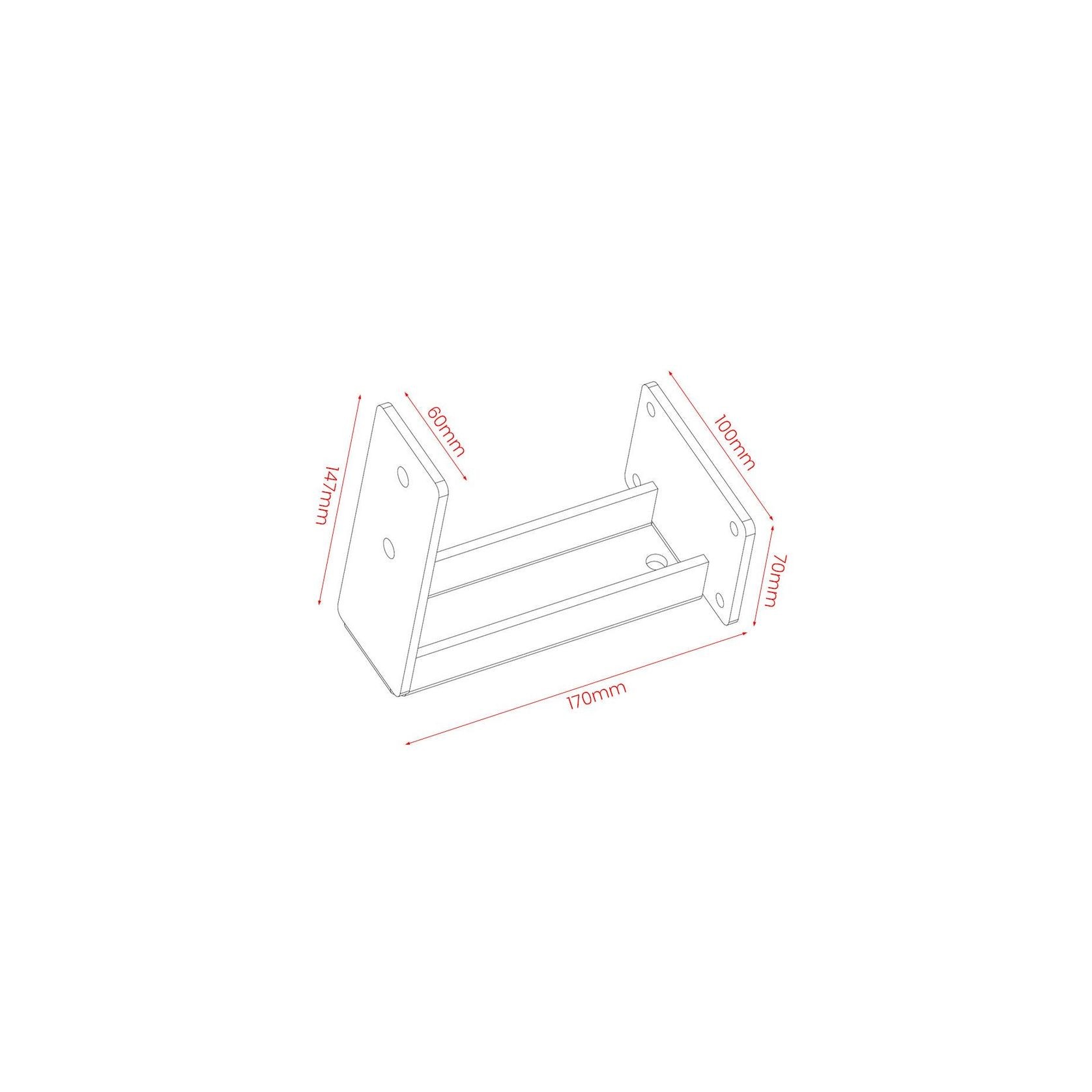 Fascia Wall Mounted Pergola Bracket gallery detail image